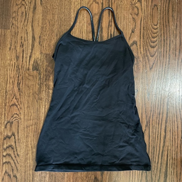 Lululemon Power Y Flow Y Spaghetti Strap Tank Top Black - Picture 1 of 2